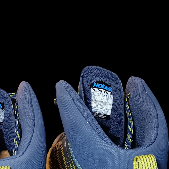 Hoka One M Speedgoat Mid 2 GTX GORETEX Ombre Blue Shoes Size 10 VGUC - Picture 13 of 15